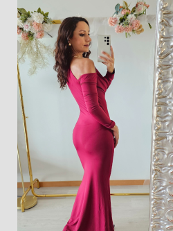 Vestido Gala Huda com manga