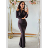 Vestido Gala Huda com manga