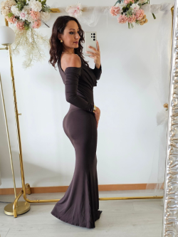 Vestido Gala Huda com manga