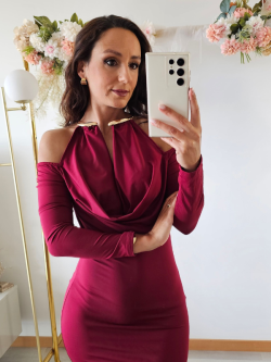 Vestido Gala Huda com manga