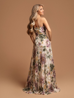 Vestido Cerimónia Estampado R1594