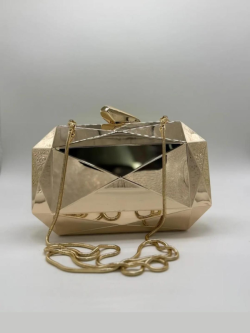 Clutch Rígida Dourada