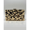 Clutch losangos dourada