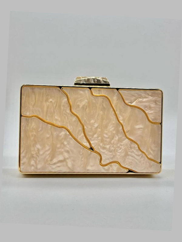 Clutch efeito mármore