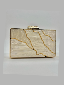 Clutch efeito mármore