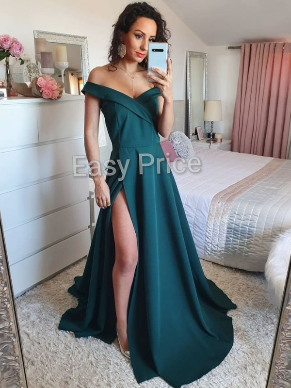 Vestido com racha Glórita